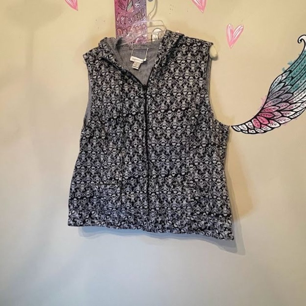 Women's Reversible Christopher & Banks Hooded Vest